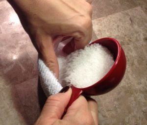 Прогревания солью при кашле 